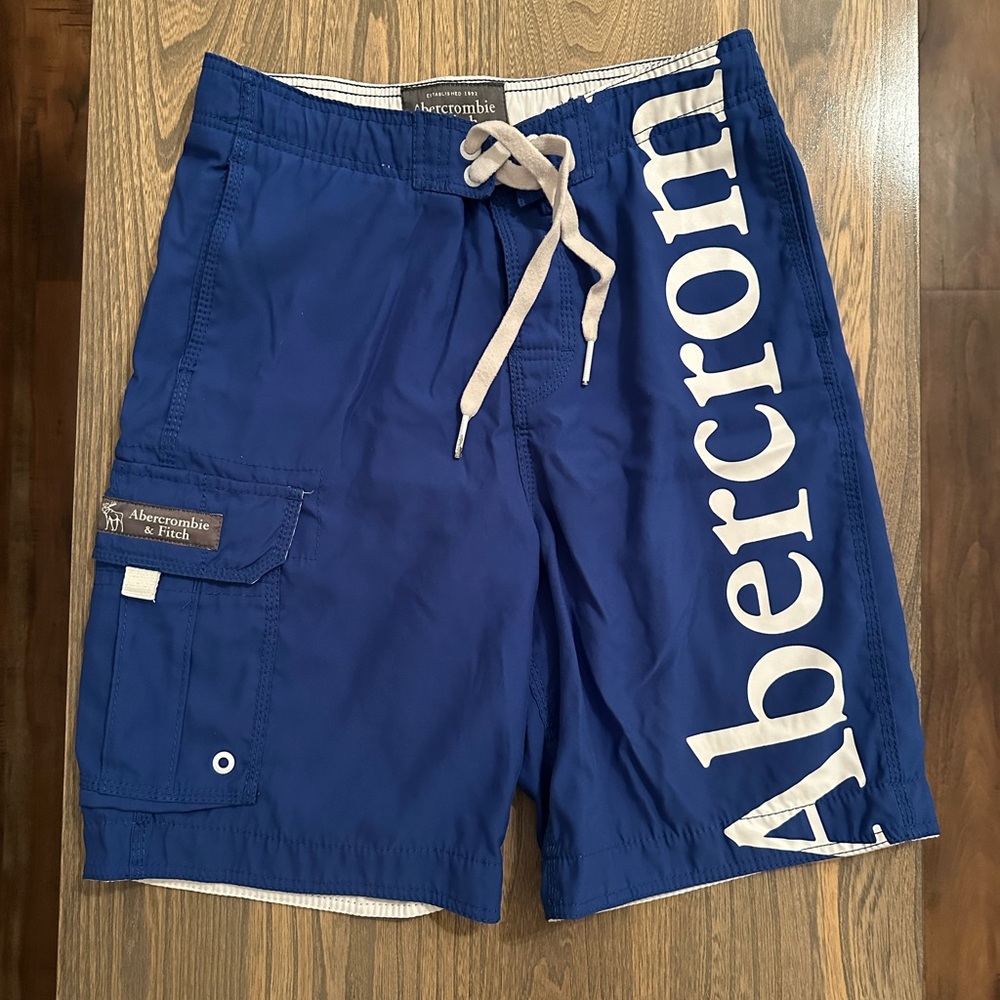 Abercrombie - Vintage Board Shorts - Blue - Size Small - 2007